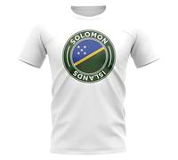 Solomon Islands Women's Womens Football Badge T-Shirt in White | Size: Medium Solomon Islands White M