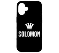 Solomon the King/Crown & Name for Men Called Solomon Case for iPhone 16