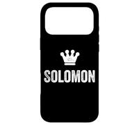 Solomon the King/Crown & Name for Men Called Solomon Case for iPhone 17 Pro Max
