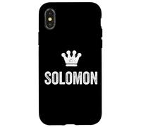 Solomon the King/Crown & Name for Men Called Solomon Case for iPhone X/XS