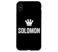 Solomon the King/Crown & Name for Men Called Solomon Case for iPhone XS Max