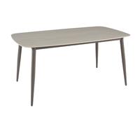 solomona ceramic rectangular dining table in matt latte
