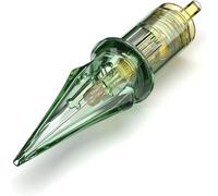 Solong Tattoo Elite #10 Bugpin 7-Needle Round Shader Magnum Cartridges - 20-Pack, Compatible with All Tattoo Pens, Ideal for Large Area Coloring and Smooth Shading (EN01S-20-1007RS-M)