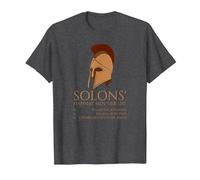 Solons' Happiest Men Tier List - History of Ancient Greece T-Shirt, Men, Dark Heather Grey, 4X-Large