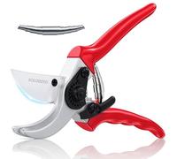 SOLOTODO Garden Secateurs, 4X Sharper German Technique Pruning Shears for Gardening, 5X Durabler Japanese SK5 Steel Garden Scissors, Bypass Secateurs Heavy Duty, Clippers for Plant Hedge, Garden Tool