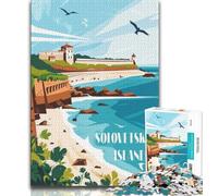 Solovetsky Serenity Jigsaw Puzzles for Adults 1000 Pieces,Challenging Game And Family Play for Is Ideal As A Gift for The Whole Family 50x75cm