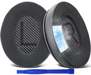 SoloWIT Cooling-Gel Ear Pads Cushions Replacement, Earpads for Bose QuietComfort 35 (QC35) and Quiet Comfort 35 II (QC35 II) Over-ear Headphones, Noise Isolation Foam - QC35 CG Black
