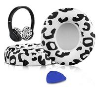 SoloWIT® Ear Pads Cushions Replacement, Earpads compatible with Beats Solo 2 & Solo 3 Wireless On-Ear Headphones with Soft Protein Leather/Strong Adhesive Tape - Snow Leopard