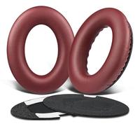 SoloWIT Protein Leather Earpads Cushions for Bose Headphones, Replacement Ear Pads for Bose QuietComfort 15 QC15 QC25 QC2 QC35/Ae2 Ae2i Ae2w/SoundTrue & SoundLink Around-Ear Series - Burgundy&Black