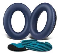 SoloWIT Protein Leather Earpads Cushions for Bose Headphones, Replacement Ear Pads for Bose QuietComfort 15 QC15 QC25 QC2 QC35/Ae2 Ae2i Ae2w/SoundTrue & SoundLink Around-Ear Series - Navy Blue