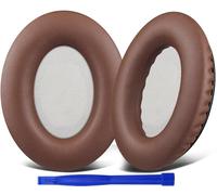 SoloWIT Protein Leather Earpads Cushions for Bose Headphones, Replacement Ear Pads for Bose QuietComfort 15 QC15 QC25 QC2 QC35/Ae2 Ae2i Ae2w/SoundTrue & SoundLink Around-Ear Series - Coffee&White