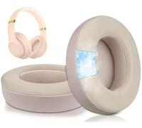 SoloWIT Replacement Ear Pads Cushions for Beats Studio 2 & Studio 3 Wired & Wireless Headphones, Earpads with High-Density Noise Isolation Foam - Studio CG Satin Gold