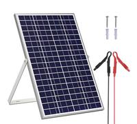 SOLPERK 30W 24V Solar Panel Kit, Solar Battery Trickle Charger Maintainer + Adjustable Mount Bracket for Automotive Motorcycle Boat Marine RV