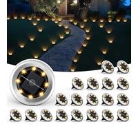 Solpex Solar Lights Outdoor Garden, 20 Pack Mini Solar Ground Lights, Waterproof Landscape Lighting for Patio Yard Driveway Walkway(Warm White)