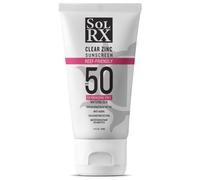 SolRX MINERAL+ SPF 50 Sunscreen - Zinc Oxide Sunscreen Water Resistant Sunscreen Reef Safe Sunscreen Broad Spectrum Sunscreen for Face and Body