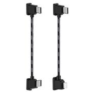 Solryn 2PCS USB C to Type C Cable for DJI Drones Remote Controller Cable for iPhone 14 13 to USB C, 15cm Right-Angle Drone Adapter Cables for DJI Mavic 3/Mini 2/Mini 3 Pro/Air 2S/Mavic Air 2