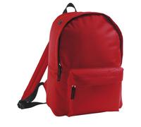 SOLS Childrens Unisex Kids Rider School Backpack / Rucksack (Red) - One Size