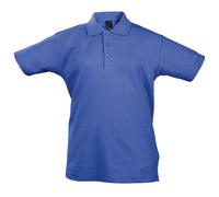 SOLS Childrens Unisex Kids Summer II Pique Polo Shirt (Royal Blue) Cotton - Size 4Y