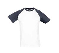 SOL'S FUNKY CONTRAST MEN'S SHORT SLEEVE BASEBALL T-SHIRT 11190