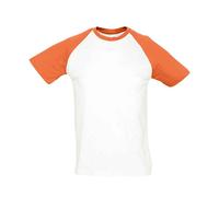 SOL'S FUNKY CONTRAST MEN'S SHORT SLEEVE BASEBALL T-SHIRT 11190