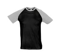 SOL'S FUNKY CONTRAST MEN'S SHORT SLEEVE BASEBALL T-SHIRT 11190
