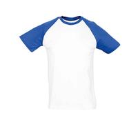 SOL'S FUNKY CONTRAST MEN'S SHORT SLEEVE BASEBALL T-SHIRT 11190