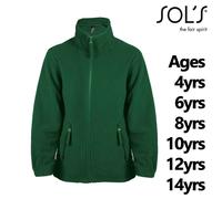 SOL'S Kids Fleece Jacket 10589 - 4-14yrs, 300gsm, Zip Pockets, Pill Resistant