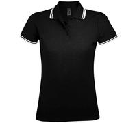SOL'S Ladies Women Pasadena Tipped Cotton Piqué Polo Shirt 10+ Colours