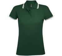SOL'S Ladies Women Pasadena Tipped Cotton Piqué Polo Shirt 10+ Colours