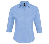 SOLs Ladies Womens Easycare 3/4 Sleeve Fitted Shirt Blouse