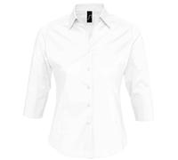 SOLs Ladies Womens Easycare 3/4 Sleeve Fitted Shirt Blouse