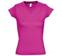 SOLs Ladies Womens Plain Cotton Vee V-Neck Tee TShirt T-Shirt Top S -3XL