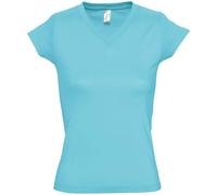 SOLs Ladies Womens Plain Cotton Vee V-Neck Tee TShirt T-Shirt Top S -3XL