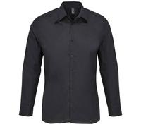 SOL'S Men's Bailey Poplin Long-Sleeved Shirt in Black | Size: 5XL SOL'S Black 5XL