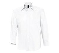 SOL'S Men's Boston Long-Sleeved Shirt in White | Size: Small SOL'S White S