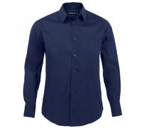 SOL'S Men's Brighton Long Sleeve Fitted Work Shirt in Dark Blue | Size: 4XL SOL'S Dark Blue 4XL