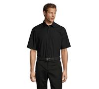 SOL'S Men's Bristol Poplin Short-Sleeved Shirt in Black | Size: 2XL SOL'S Black 2XL