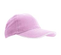 SOL'S Men's Buffalo 6 Panel Baseball Cap in Baby Pink SOL'S Baby Pink One Size