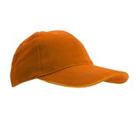 SOL'S Men's Buffalo 6 Panel Baseball Cap in Orange SOL'S Orange One Size