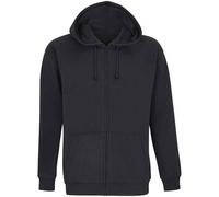 SOL'S Men's Carter Full Zip Hoodie in Black | Size: Medium SOL'S Black M