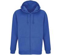 SOL'S Men's Carter Full Zip Hoodie in Blue | Size: Large SOL'S Blue L