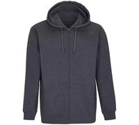 SOL'S Men's Carter Full Zip Hoodie in Charcoal | Size: 3XL SOL'S Charcoal 3XL