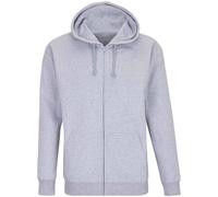 SOL'S Men's Carter Full Zip Hoodie in Grey | Size: 2XL SOL'S Grey 2XL