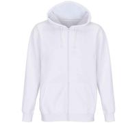 SOL'S Men's Carter Full Zip Hoodie in White | Size: Medium SOL'S White M