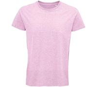 SOLS Mens Crusader Heather Organic T-Shirt (Pink) - Size Small