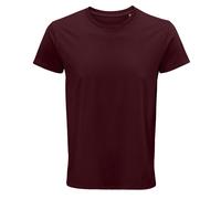 SOLS Mens Crusader Organic T-Shirt (Burgundy) - Size Small