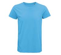 SOLS Mens Crusader Organic T-Shirt (Aqua Blue) - Size 3XL