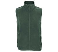SOLS Unisex Adult Factor Microfleece Recycled Body Warmer (Forest Green) - Size Large