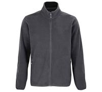 (M, Charcoal) SOLS Mens Factor Recycled Fleece Jacket