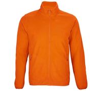 SOL'S Men's Factor Zipped Fleece Jacket in Orange | Size: Medium SOL'S Orange M